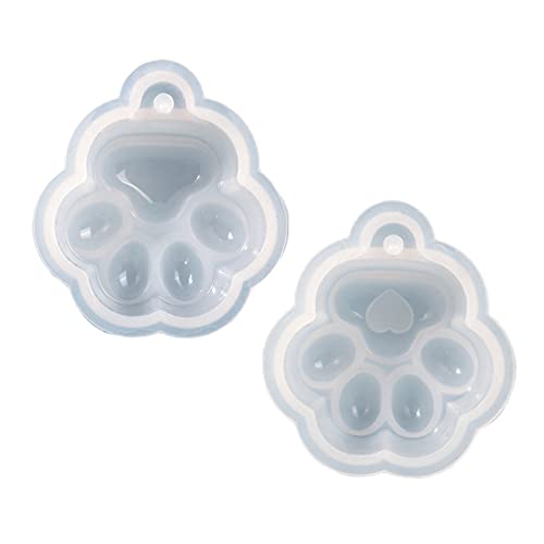 Schmuckgussform Katzenpfoten-Anhänger, Silikonform, Tier-Epoxid-Gussform, Schlüsselanhänger, Schmuckherstellungswerkzeug von AVKGCZ