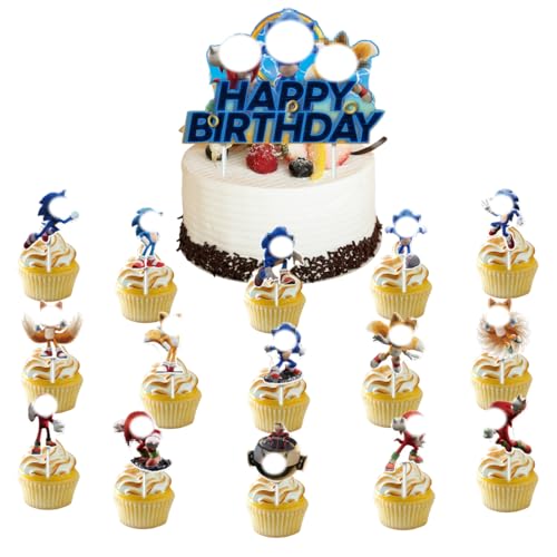 16 Stück Tortendeko Geburtstag,Tortendeko für Kindergeburtstag Junge,Party,Kuchen Dekoration Set,Cake Decoration für Junge Mädchen Themen Kindergeburtstag Party 16 Stück Tortendeko Geburtstag,Tortendeko für Kindergeburtstag Junge,Party,Kuchen Dekoration Set,Cake Decoration für Junge Mädchen Themen Kindergeburtstag Party von AVRUYPI