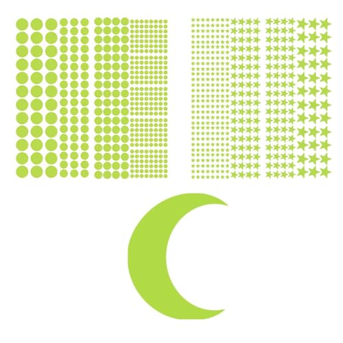 AVRUYPI 828 pcs Mondsterne Leuchtende Aufkleber, Leuchtsterne Selbstklebend, Leuchtsterne, Fluoreszierend Wandtattoo für Kinder Babyzimmer Schlafzimmer Wohnzimmer Wanddeko AVRUYPI 828 pcs Mondsterne Leuchtende Aufkleber, Leuchtsterne Selbstklebend, Leuchtsterne, Fluoreszierend Wandtattoo für Kinder Babyzimmer Schlafzimmer Wohnzimmer Wanddeko von AVRUYPI