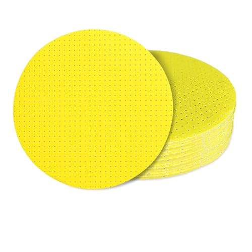 AWAPRO Schleifscheibe 225mm Klett - Körnung P180-10 Stück - Multilochung für Staubfreies Arbeiten - Trockenbauschleifer, Schleifgiraffe von AWAPRO
