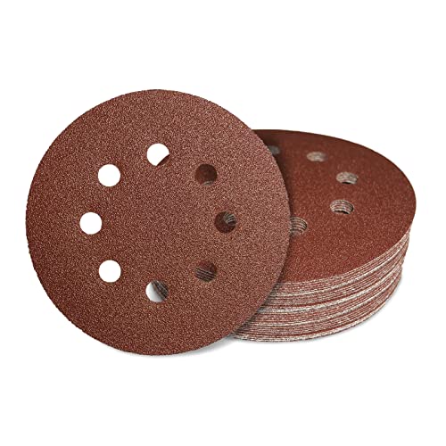AWAPRO Schleifscheiben mit Klett - Ø 125mm, Körnung P240, 8 Loch in Rot - 100 Stück - Schleifpapier rund für Exzenterschleifer, Holz schleifen AWAPRO Schleifscheiben mit Klett - Ø 125mm, Körnung P240, 8 Loch in Rot - 100 Stück - Schleifpapier rund für Exzenterschleifer, Holz schleifen von AWAPRO