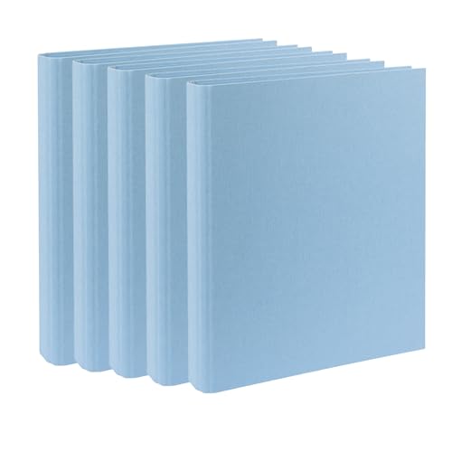 AWASG Ordner A4 schmal, Ringordner inkl. Klarsichtfolien, Aktenordner 4 Ringe Mechanik, Bürordner Briefordner DINA4, Hellblau 5 Stk. AWASG Ordner A4 schmal, Ringordner inkl. Klarsichtfolien, Aktenordner 4 Ringe Mechanik, Bürordner Briefordner DINA4, Hellblau 5 Stk. von AWASG