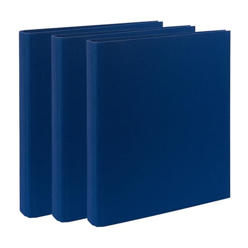 AWASG Ordner A4 schmal, Ringordner inkl. Klarsichtfolien, Aktenordner 4 Ringe Mechanik, Bürordner Briefordner DINA4, Navy 3 Stk. AWASG Ordner A4 schmal, Ringordner inkl. Klarsichtfolien, Aktenordner 4 Ringe Mechanik, Bürordner Briefordner DINA4, Navy 3 Stk. von AWASG