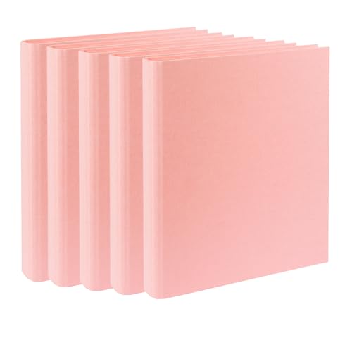 AWASG Ordner A4 schmal, Ringordner inkl. Klarsichtfolien, Aktenordner 4 Ringe Mechanik, Bürordner Briefordner DINA4, Rosa 5 Stk. AWASG Ordner A4 schmal, Ringordner inkl. Klarsichtfolien, Aktenordner 4 Ringe Mechanik, Bürordner Briefordner DINA4, Rosa 5 Stk. von AWASG