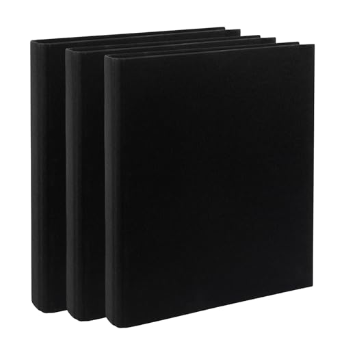 AWASG Ordner A4 schmal, Ringordner inkl. Klarsichtfolien, Aktenordner 4 Ringe Mechanik, Bürordner Briefordner DINA4, Schwarz 3 Stk. AWASG Ordner A4 schmal, Ringordner inkl. Klarsichtfolien, Aktenordner 4 Ringe Mechanik, Bürordner Briefordner DINA4, Schwarz 3 Stk. von AWASG