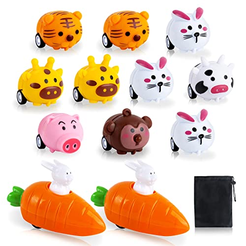 AWAVM 12 Stücks Ostern Spielzeug, Pull Back Autos, Karotten, Kaninchen, Tiere, Ostergeschenke, Party Geschenke AWAVM 12 Stücks Ostern Spielzeug, Pull Back Autos, Karotten, Kaninchen, Tiere, Ostergeschenke, Party Geschenke von AWAVM