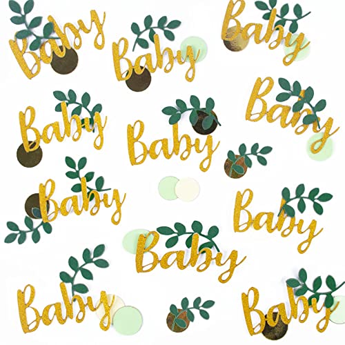 AWAVM Babyparty-Konfetti, 100 Stück, Champaign, Gold, Elfenbein, Salbeigrün, Tischstreu-Konfetti, Babyparty, Dekorationen für Babyparty/Baby-Geschlecht, offenbaren, Dschungel, Geburtstagsparty AWAVM Babyparty-Konfetti, 100 Stück, Champaign, Gold, Elfenbein, Salbeigrün, Tischstreu-Konfetti, Babyparty, Dekorationen für Babyparty/Baby-Geschlecht, offenbaren, Dschungel, Geburtstagsparty von AWAVM