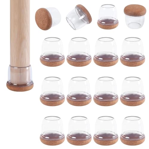AWBEOT 16 Stück Stuhlgleiter für runde Stühle mit Filz, TPE Stuhlbeinkappen, geeignet für Möbelbeine mit einem Durchmesser von 19-25 mm, braun AWBEOT 16 Stück Stuhlgleiter für runde Stühle mit Filz, TPE Stuhlbeinkappen, geeignet für Möbelbeine mit einem Durchmesser von 19-25 mm, braun von AWBEOT