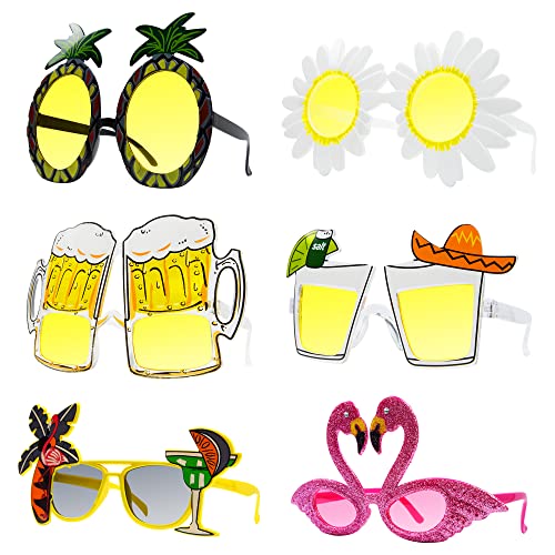 AWCIGG Partybrille Lustige Party Sonnenbrille 6 Paar Witzig Party Brillen Kostüm Spassbrillen für Mallorca Pool Hawaii Party Accessoires Sommer Party Photo Requisiten AWCIGG Partybrille Lustige Party Sonnenbrille 6 Paar Witzig Party Brillen Kostüm Spassbrillen für Mallorca Pool Hawaii Party Accessoires Sommer Party Photo Requisiten von AWCIGG