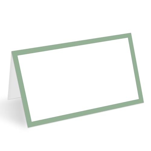 Platzkarten mit salbeigrünem Rand, leere Namenskarte für Bankett, Set mit 25 Sitzkarten für Hochzeitsempfang, Babyparty, Geburtstagsfeier und Veranstaltungen-03 Platzkarten mit salbeigrünem Rand, leere Namenskarte für Bankett, Set mit 25 Sitzkarten für Hochzeitsempfang, Babyparty, Geburtstagsfeier und Veranstaltungen-03 von AWDSTN