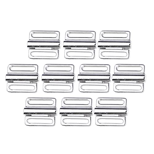 AWHAO 10 Stü Alloy Bra Strap Adjuster Slider Haken Dessous Sewing Crafts Silber, 19 Mm, Silber, 10 mm AWHAO 10 Stü Alloy Bra Strap Adjuster Slider Haken Dessous Sewing Crafts Silber, 19 Mm, Silber, 10 mm von AWHAO