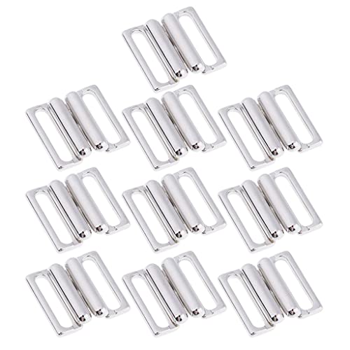 AWHAO 10 Stü Alloy Bra Strap Adjuster Slider Haken Dessous Sewing Crafts Silber, 19 Mm, Silber, 14 mm AWHAO 10 Stü Alloy Bra Strap Adjuster Slider Haken Dessous Sewing Crafts Silber, 19 Mm, Silber, 14 mm von AWHAO