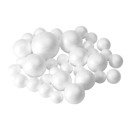 AWHAO 33 Stück Schaumstoffbälle Zum Basteln, für Weihnachtsdekorationen, Geschenke, Heimdekoration, 33 Stück AWHAO 33 Stück Schaumstoffbälle Zum Basteln, für Weihnachtsdekorationen, Geschenke, Heimdekoration, 33 Stück von AWHAO