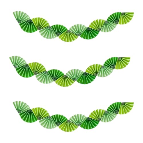 AWHAO 3X Papierfächer Girlande für Dekoration bei Festen Und Feiern, GrÜn AWHAO 3X Papierfächer Girlande für Dekoration bei Festen Und Feiern, GrÜn von AWHAO