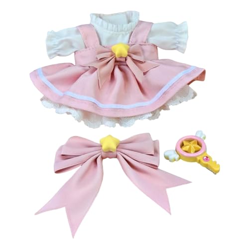 ＡＷＨＡＯ 4 Stücke Fashion Dolls Kleideranzug, Kostüm mit Fliege, Handgefertigte Kleidung für 17 cm Puppen Jungen Puppen Drücken Geburtstagsgeschenke von ＡＷＨＡＯ