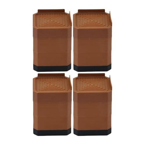 AWHAO 4 X Anti Vibrations Pads, Möbelbein Hebevorrichtungen, Verhindert Kratzer, rutschfeste Betterhöhungen, Strapazierfähig, für Couchtisch, Waschmaschine, Braun, 3 Schichten AWHAO 4 X Anti Vibrations Pads, Möbelbein Hebevorrichtungen, Verhindert Kratzer, rutschfeste Betterhöhungen, Strapazierfähig, für Couchtisch, Waschmaschine, Braun, 3 Schichten von AWHAO