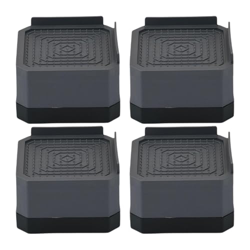 AWHAO 4 X Anti Vibrations Pads, Möbelbein Hebevorrichtungen, Verhindert Kratzer, rutschfeste Betterhöhungen, Strapazierfähig, für Couchtisch, Waschmaschine, Grau, 1 Schicht AWHAO 4 X Anti Vibrations Pads, Möbelbein Hebevorrichtungen, Verhindert Kratzer, rutschfeste Betterhöhungen, Strapazierfähig, für Couchtisch, Waschmaschine, Grau, 1 Schicht von AWHAO