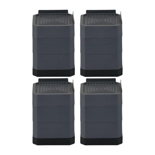 AWHAO 4 X Anti Vibrations Pads, Möbelbein Hebevorrichtungen, Verhindert Kratzer, rutschfeste Betterhöhungen, Strapazierfähig, für Couchtisch, Waschmaschine, Grau, 3 Schichten AWHAO 4 X Anti Vibrations Pads, Möbelbein Hebevorrichtungen, Verhindert Kratzer, rutschfeste Betterhöhungen, Strapazierfähig, für Couchtisch, Waschmaschine, Grau, 3 Schichten von AWHAO