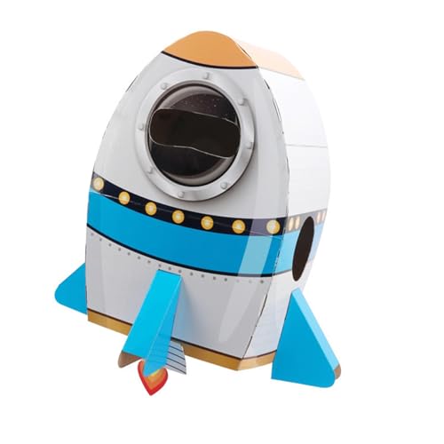AWHAO Astronautenrakete mit Kartonmodell, Kartonrakete für Kinder, Kreativmodell für Kinder mit Kartonmodell, Rakete AWHAO Astronautenrakete mit Kartonmodell, Kartonrakete für Kinder, Kreativmodell für Kinder mit Kartonmodell, Rakete von AWHAO