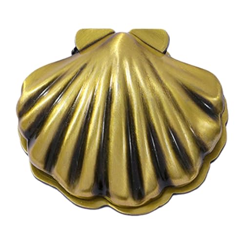 AWHAO Büroklammer Aus Metall mit Muschel, Dekoratives Notizbuch Accessoire, Ideal für Schriftsteller, Antike Goldene Farbe AWHAO Büroklammer Aus Metall mit Muschel, Dekoratives Notizbuch Accessoire, Ideal für Schriftsteller, Antike Goldene Farbe von AWHAO