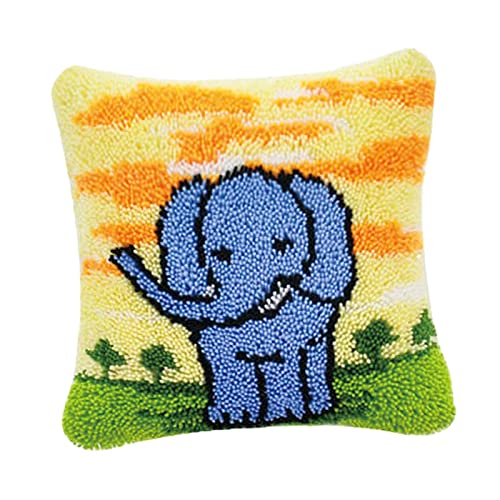 AWHAO DIY Kits für Teppich, Kissen, Kissenbezug, Häkeln, Handarbeiten, Basteln, Leeres Besticktes Tuch mit Gitter, Elefanten AWHAO DIY Kits für Teppich, Kissen, Kissenbezug, Häkeln, Handarbeiten, Basteln, Leeres Besticktes Tuch mit Gitter, Elefanten von AWHAO