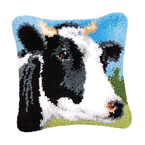 AWHAO DIY Kits für Teppich, Kissen, Kissenbezug, Häkeln, Handarbeiten, Basteln, Leeres Besticktes Tuch mit Gitter, Kuh AWHAO DIY Kits für Teppich, Kissen, Kissenbezug, Häkeln, Handarbeiten, Basteln, Leeres Besticktes Tuch mit Gitter, Kuh von AWHAO