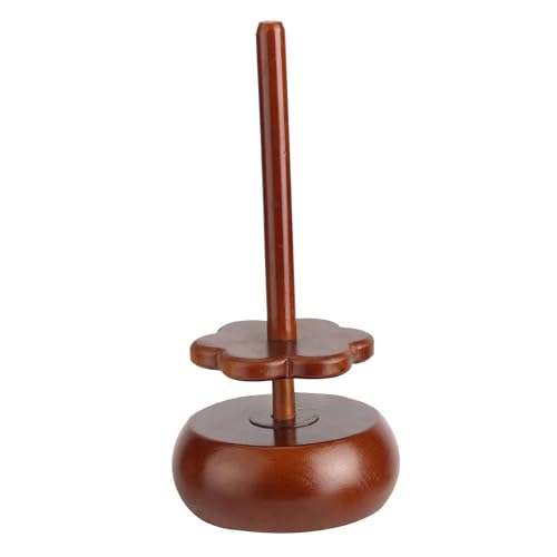 AWHAO Garnhalter Aus Holz, Garn Zum Häkeln Und Stricken, Spindelspender, für Damen, Braune Farbe AWHAO Garnhalter Aus Holz, Garn Zum Häkeln Und Stricken, Spindelspender, für Damen, Braune Farbe von AWHAO