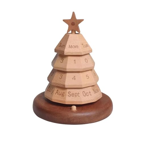 AWHAO Kalender Aus Holz, Weihnachtsbaum Dekoration für Den Urlaub, Schrank, AWHAO Kalender Aus Holz, Weihnachtsbaum Dekoration für Den Urlaub, Schrank, von AWHAO