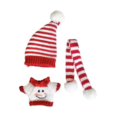 AWHAO Plüsch Figur Weihnachten Pullover Puppe Kleidung Mode Foto Requisiten DIY Bildungs Dress Up Weihnachten Schneemann Outfit für 6,69'', Style A AWHAO Plüsch Figur Weihnachten Pullover Puppe Kleidung Mode Foto Requisiten DIY Bildungs Dress Up Weihnachten Schneemann Outfit für 6,69'', Style A von AWHAO