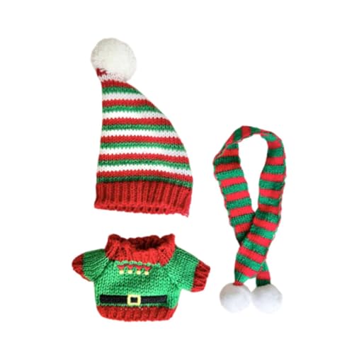 AWHAO Plüsch Figur Weihnachten Pullover Puppe Kleidung Mode Foto Requisiten DIY Bildungs Dress Up Weihnachten Schneemann Outfit für 6,69'', Style B AWHAO Plüsch Figur Weihnachten Pullover Puppe Kleidung Mode Foto Requisiten DIY Bildungs Dress Up Weihnachten Schneemann Outfit für 6,69'', Style B von AWHAO