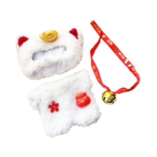 AWHAO Plüschpuppe Kleidung Doll Kleidung Stilvolle Süße Dekoration für Kleine Mädchen Komfortable Neujahrskleidung Kostüme für 17 cm Puppe AWHAO Plüschpuppe Kleidung Doll Kleidung Stilvolle Süße Dekoration für Kleine Mädchen Komfortable Neujahrskleidung Kostüme für 17 cm Puppe von AWHAO