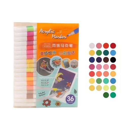 36/48/60 Farben Acrylfarben-Marker, Farbstift, schnelltrocknend, Zeichenstifte für Kinder, Malmarker, Graffiti-Marker, Zeichnen 36/48/60 Farben Acrylfarben-Marker, Farbstift, schnelltrocknend, Zeichenstifte für Kinder, Malmarker, Graffiti-Marker, Zeichnen von AWJUWHBJ
