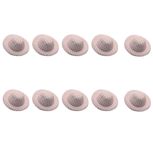 AWJUWHBJ 10 Stück unlackierte Miniaturhüte 5,8 cm für handgefertigte Dekoration, leichter Stoff, Hüte für Hochzeiten, Kindergeburtstage, Partys, Hutherstellungszubehör AWJUWHBJ 10 Stück unlackierte Miniaturhüte 5,8 cm für handgefertigte Dekoration, leichter Stoff, Hüte für Hochzeiten, Kindergeburtstage, Partys, Hutherstellungszubehör von AWJUWHBJ