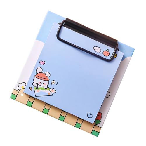 Cartoon-Notizblock mit Klemmbrett, 7,6 x 7,6 cm, 30 Blatt, Memopad, kleine Notizblöcke zum Schreiben, Tagebuch, Büro, Schreibbedarf, Studentenplaner Cartoon-Notizblock mit Klemmbrett, 7,6 x 7,6 cm, 30 Blatt, Memopad, kleine Notizblöcke zum Schreiben, Tagebuch, Büro, Schreibbedarf, Studentenplaner von AWJUWHBJ