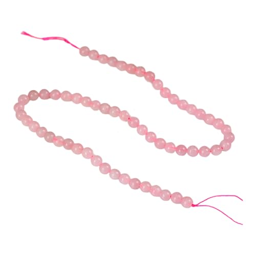 Rosenquarz-Bastelperlen, einheitliche Größe für Armbänder, Halsketten, Kreation, romantische Kristalle, Perlen Rosenquarz-Bastelperlen, einheitliche Größe für Armbänder, Halsketten, Kreation, romantische Kristalle, Perlen von AWJUWHBJ