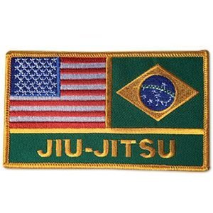 USA Amerika Brasilien Jiu-Jitsu Flaggen Patch Patch von AWMA