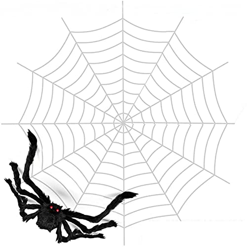 AWOCAN Halloween Dekorationen Riesen Spinnennetz Dekorationen für Indoor Outdoor Halloween Dekoration Hof Partys Supplies (B) von AWOCAN