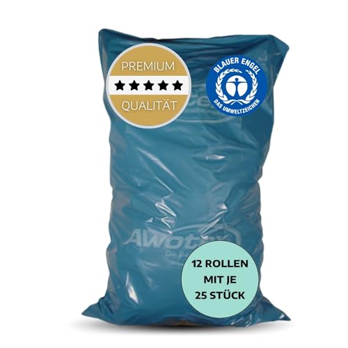 AWOTEX Müllsäcke blau 120 L in 1100 x 700 x 1400 mm I reißfeste Müllsäcke Typ 100 mit 12 Rollen à 25 Säcke I starke Müllbeutel für Baustelle 65 µ I blaue Müllsäcke groß AWOTEX Müllsäcke blau 120 L in 1100 x 700 x 1400 mm I reißfeste Müllsäcke Typ 100 mit 12 Rollen à 25 Säcke I starke Müllbeutel für Baustelle 65 µ I blaue Müllsäcke groß von AWOTEX