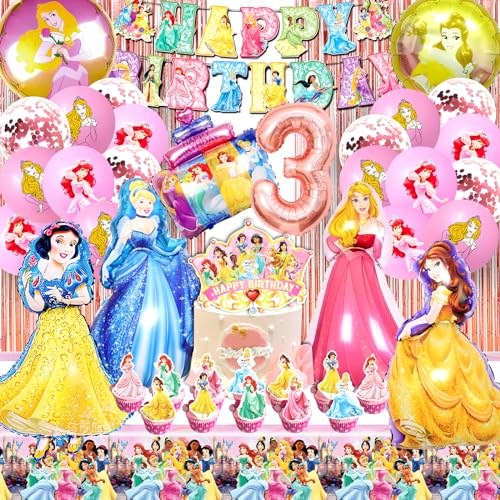 3 Geburtstag Prinzessin, 53 Stück Prinzessin Geburtstag Deko 3 Jahre, Prinzessin Luftballons Geburtstag 3, Folienballon Prinzessin Geburtstag, Prinzessin Party Deko Kindergeburtstag 3 Geburtstag Prinzessin, 53 Stück Prinzessin Geburtstag Deko 3 Jahre, Prinzessin Luftballons Geburtstag 3, Folienballon Prinzessin Geburtstag, Prinzessin Party Deko Kindergeburtstag von AWOUSUE