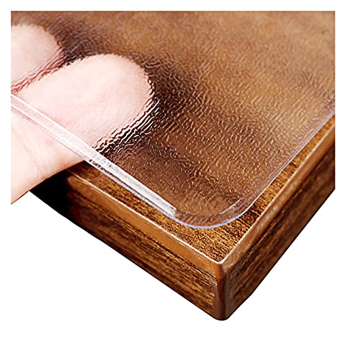 AWSAD PVC Transparente Tischabdeckung, Tischschutz Schutzfolie, wasserdichte Tischplatte für Restaurant und Küche, Mattiert (Color : 1.5mm, Size : 85x135cm) von AWSAD