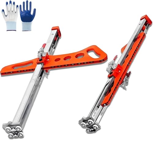 Trockenbau-Ausschnittwerkzeug, Faltbares Trockenbau-Schneidewerkzeug, Cutter, für Wand, Bau, Dekoration, Doppelpositionierung, 23 Räder, Orange Trockenbau-Ausschnittwerkzeug, Faltbares Trockenbau-Schneidewerkzeug, Cutter, für Wand, Bau, Dekoration, Doppelpositionierung, 23 Räder, Orange von AWYYA
