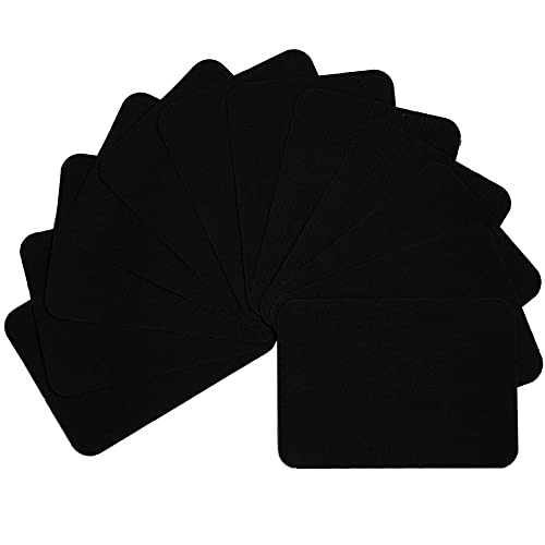 AXEN 12PCS Iron on Repair Patches, 100% Cotton Fabirc Mending Patches for Clothing, Pants, Dress, Shirts, Coats, Jeans and More, Black von AXEN