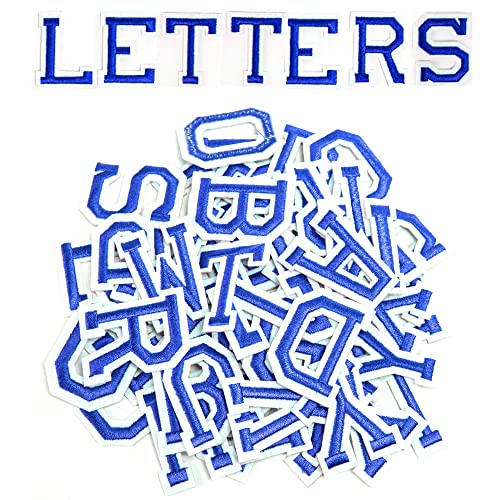 AXEN 52pcs Alphabet A to Z Patches, Iron on Sew on Letters for Clothes, Classic Blue AXEN 52pcs Alphabet A to Z Patches, Iron on Sew on Letters for Clothes, Classic Blue von AXEN
