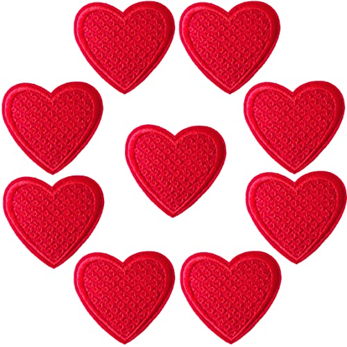 AXEN Aufnäher mit roten Herzen, bestickt, zum Aufbügeln oder Aufnähen, Herzform, DIY-Applikation für Jacken, Hüte, Rucksäcke, Jeans AXEN Aufnäher mit roten Herzen, bestickt, zum Aufbügeln oder Aufnähen, Herzform, DIY-Applikation für Jacken, Hüte, Rucksäcke, Jeans von AXEN
