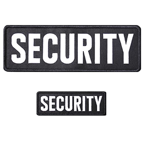 AXEN Security Bestickte Patches Große Schlaufe und Haken Patch für Militär Taktische Weste Uniform Jacke, 2 Stück (eine große und eine kleine) von AXEN