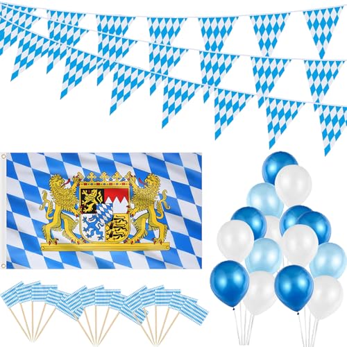 132 Stück Oktoberfest Deko, Bayrische Oktoberfest Deko Set für Oktoberfest Party Bayrische Deko Hausgarten Bar Bierzelte Bierfest 132 Stück Oktoberfest Deko, Bayrische Oktoberfest Deko Set für Oktoberfest Party Bayrische Deko Hausgarten Bar Bierzelte Bierfest von AXERHK