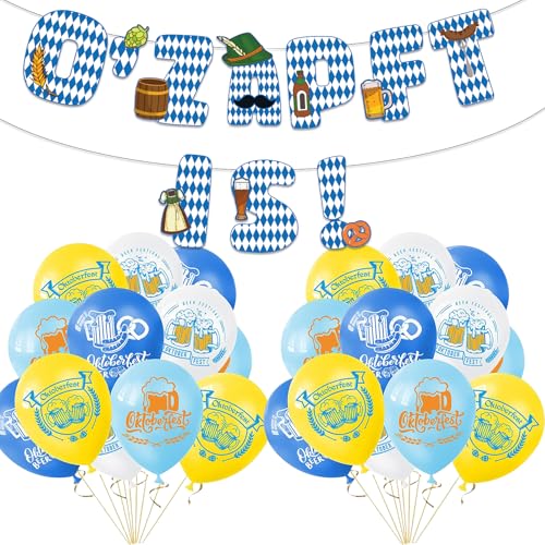 Oktoberfest Deko, 21 Stück Deko Oktoberfest Banner Set Für Die Perfekte Partydekoration, Ideal Für Oktoberfest Feiern Oktoberfest Deko, 21 Stück Deko Oktoberfest Banner Set Für Die Perfekte Partydekoration, Ideal Für Oktoberfest Feiern von AXERHK