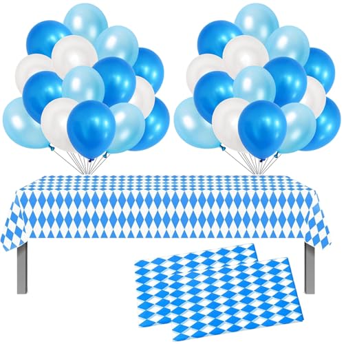 Oktoberfest Tischdecke, Oktoberfest Deko, 32 Stück Oktoberfest Deko Set mit 2 * 53.93 * 107.87in Tischdecke und 30 * 10in Banner, für die Bayern Deko, Gartentische, Bierfest Party Dekoration Oktoberfest Tischdecke, Oktoberfest Deko, 32 Stück Oktoberfest Deko Set mit 2 * 53.93 * 107.87in Tischdecke und 30 * 10in Banner, für die Bayern Deko, Gartentische, Bierfest Party Dekoration von AXERHK