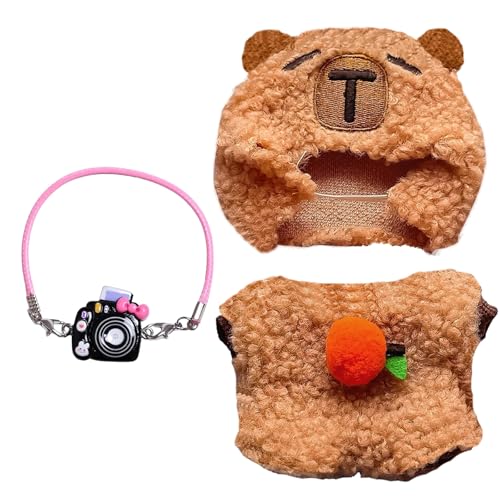 Puppe Kleidung, 3 Stück Puppenkleidung Accessoires Set, Inklusive Hut, Kleidung und Kamera Tasche, Für Alle Puppen Puppe Kleidung, 3 Stück Puppenkleidung Accessoires Set, Inklusive Hut, Kleidung und Kamera Tasche, Für Alle Puppen von AXERHK