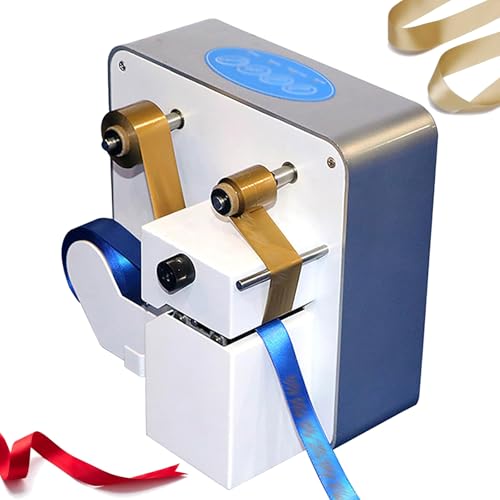 Digitale Thermoband-Heißfolienprägemaschine, 60-W-Prägeautomat mit 40 mm/55 mm Druckbreite, Satinbanddrucker, PC-Anschluss, für individuelle Etiketten und Anhänger(55mm) von AXGCAA